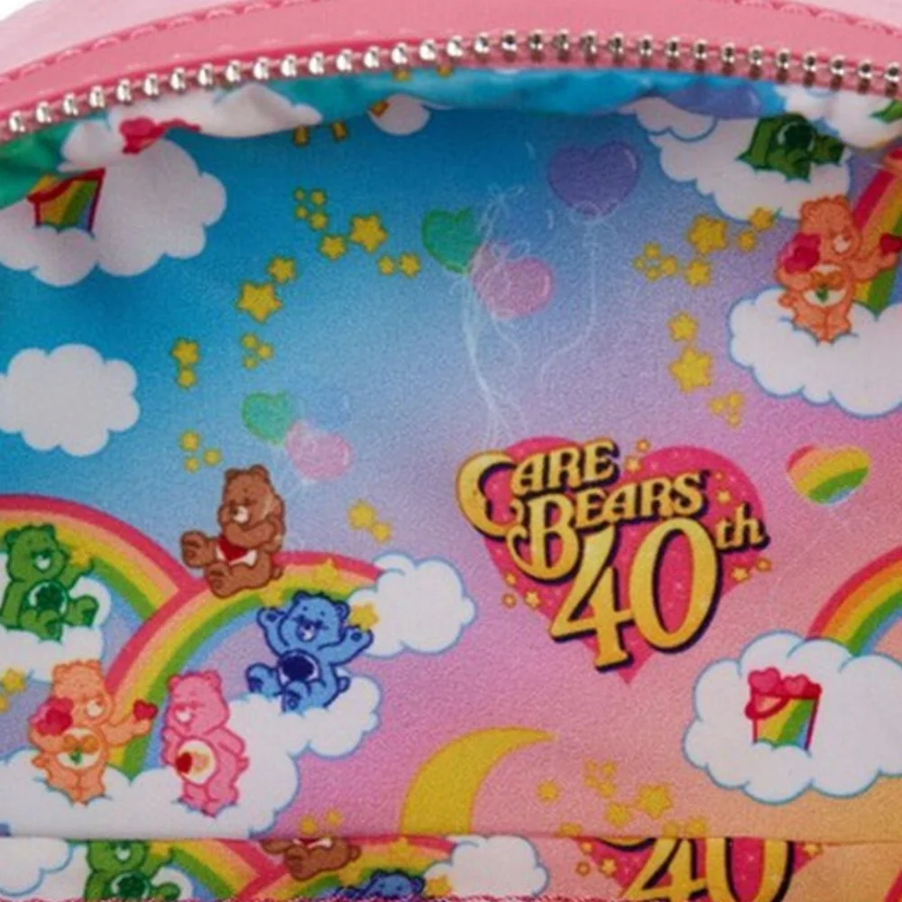 Loungefly Care Bears 40th Anniversary Cheer Bear Plush Mini Backpack